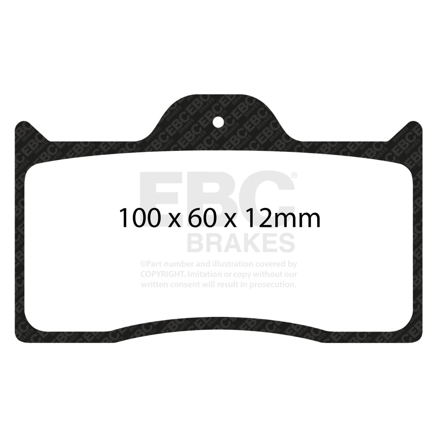 EBC Racing RP-1 Track and Race Brake Pads (DP8038RP1)