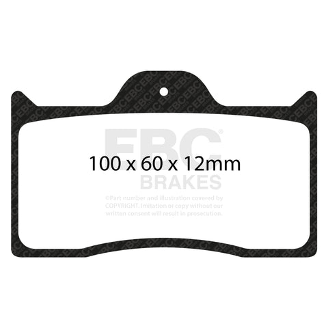 EBC RP1 Track pads for Wilwood  Dynalite billet  7112   (DP8038RP1) Front