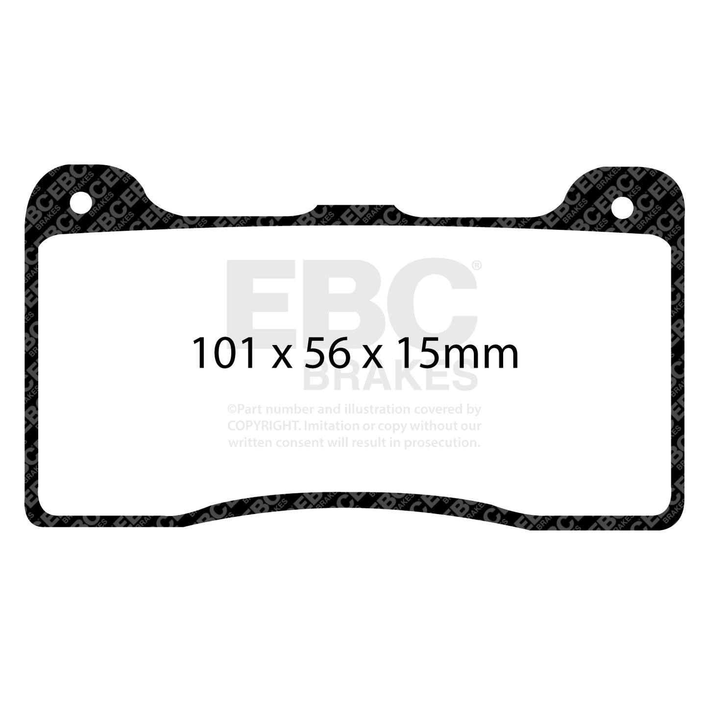 EBC RP1 Track pads for Wilwood  Midilite 7816   (DP8039RP1) Front