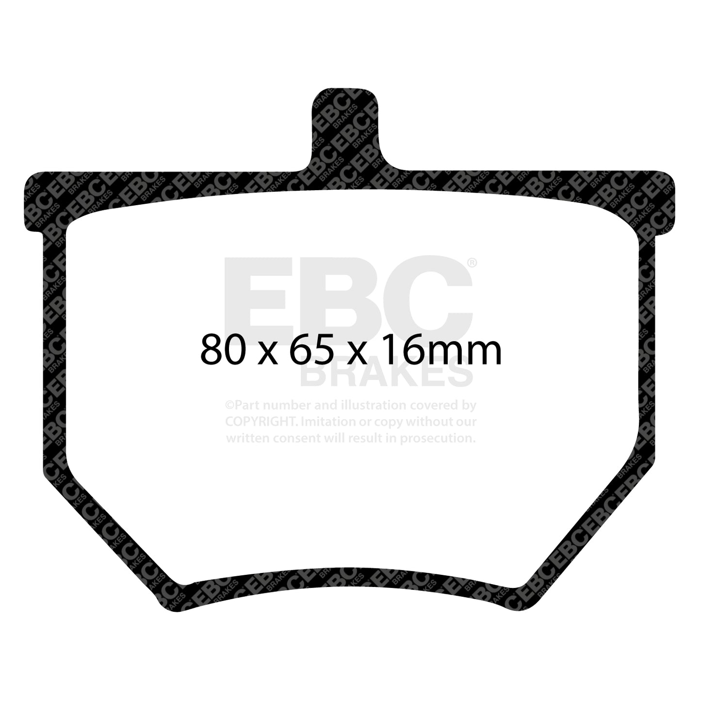 EBC Yellowstuff 4000 Series Street and Track Brake Pad Set (DP4040R)