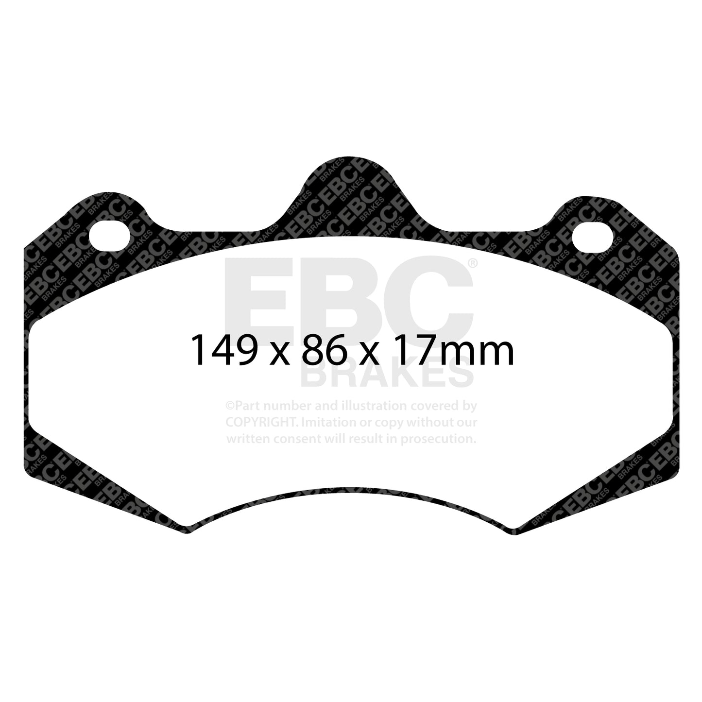 EBC Brakes RP1 Racing Pad (DP8042RP1) Front