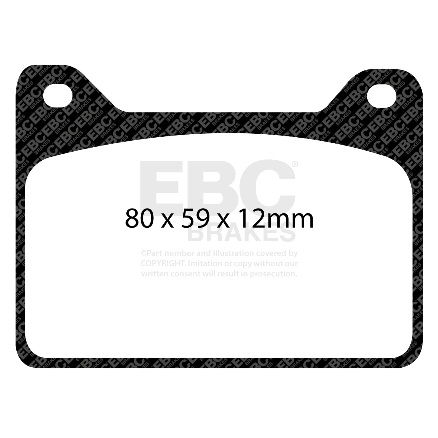 EBC RPX Track pads for Wilwood  Powerlite  7912   (DP8057RPX) Front