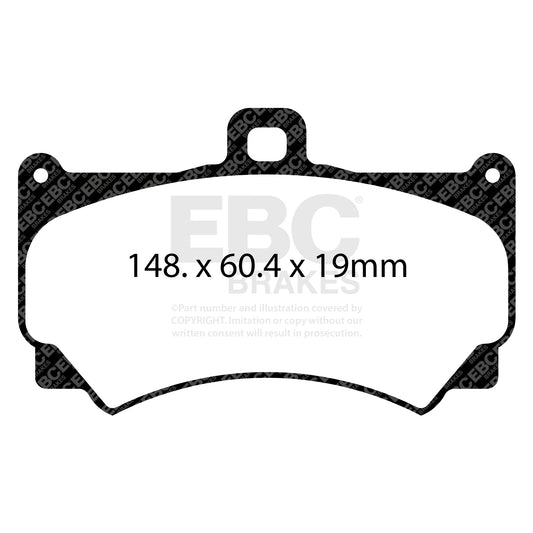EBC RPX Track pads for Alcon  PNP4417    (DP8065RPX) Front