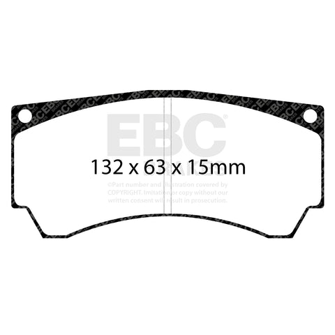 EBC RPX Track pads for Alcon  Mono 4 PNP4489   (DP8066RPX) Front