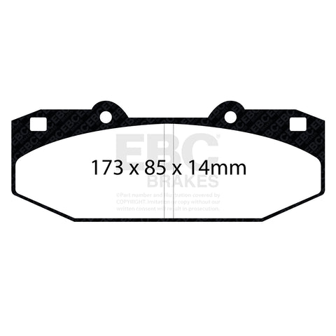 EBC Bluestuff Brake Pad 5000 Series TrackDay Set (DP5076NDX)