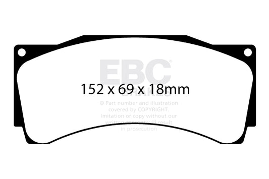EBC Racing RP-X Track and Race Brake Pads (DP8080/2RPX)
