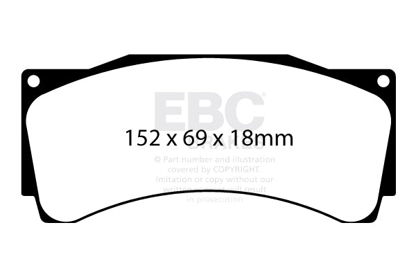 EBC Racing Brake Pads- 18mm AP Caliper - (DP8080/2RPX)