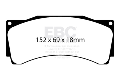 EBC Racing Brake Pads- 18mm AP Caliper - (DP8080/2RPX)