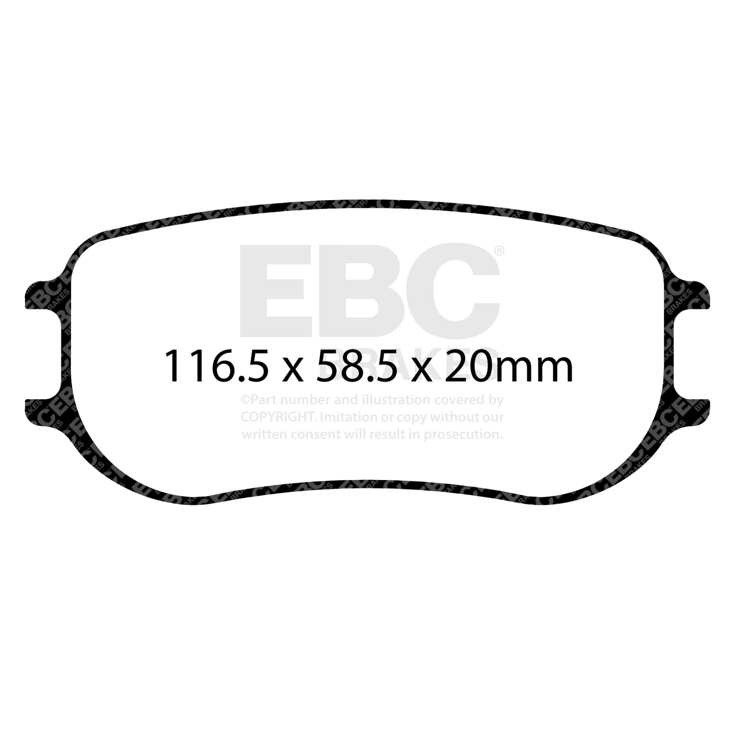 EBC Brakes RPX Racing Pad (DP8081/2RPX) Front
