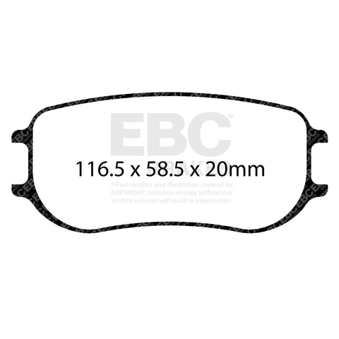 EBC Racing RP-X Track and Race Brake Pads (DP8081/2RPX)