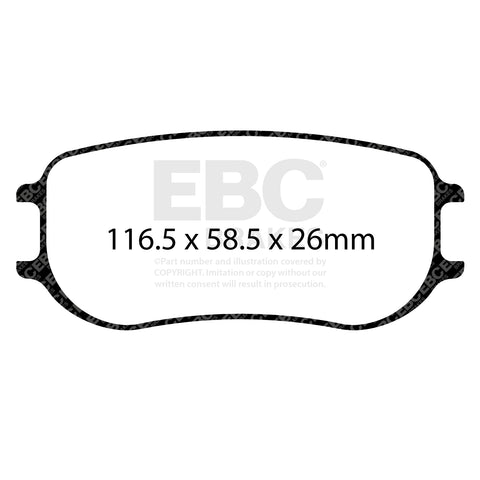 EBC Racing Brake Pads - (DP8082/2RPX) Rear