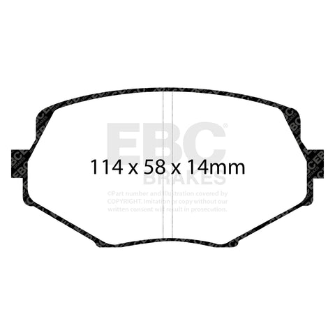 EBC Racing RP-X Track and Race Brake Pads (DP81002RPX)