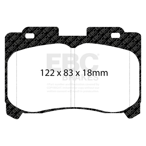 EBC Redstuff 3000 Series Sport Brake Pad Set (DP31004C)