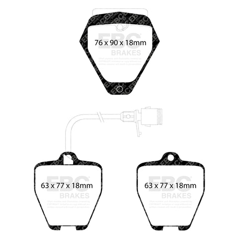 EBC Brakes Pad and Disc Full vehicle Kit (PD40K254)