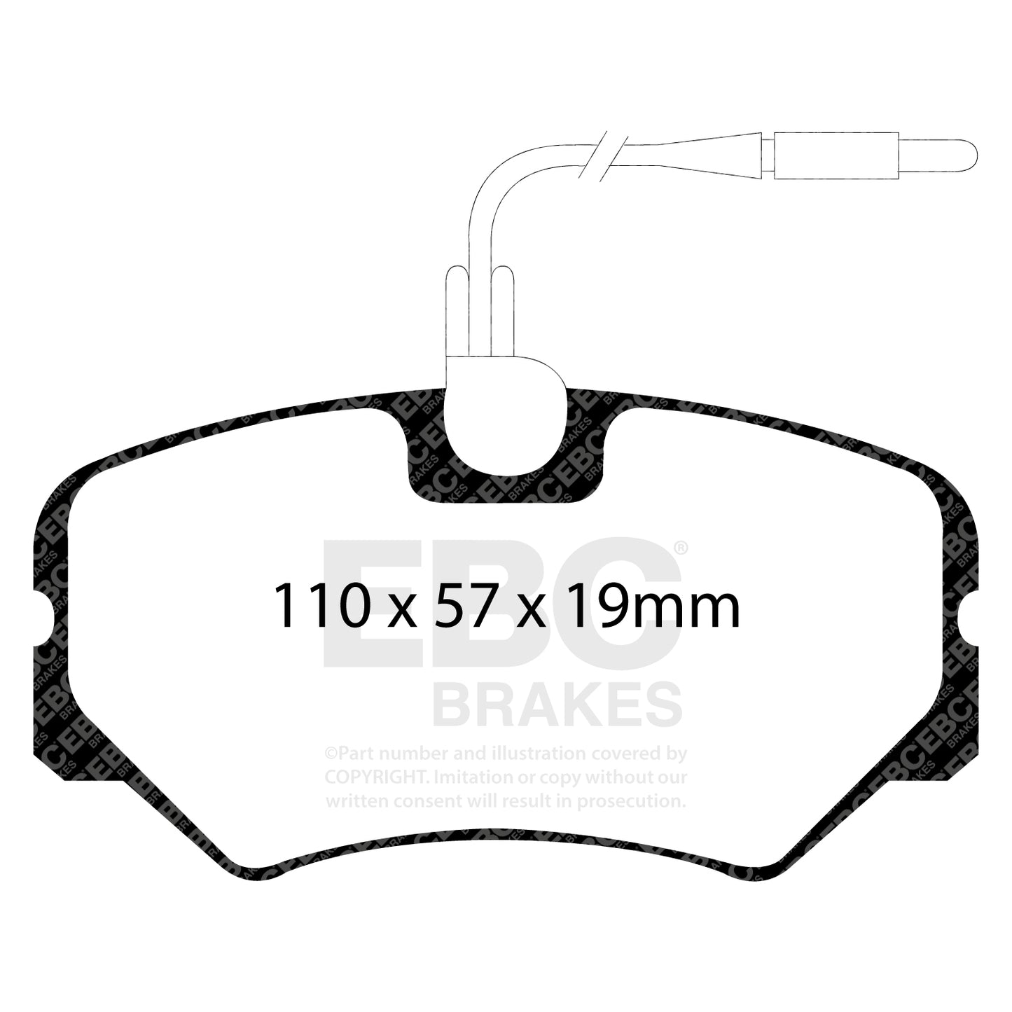 EBC Ultimax OE Replacement Brake Pad Set (DP1021)
