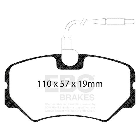 EBC Ultimax OE Replacement Brake Pad Set (DP1021)