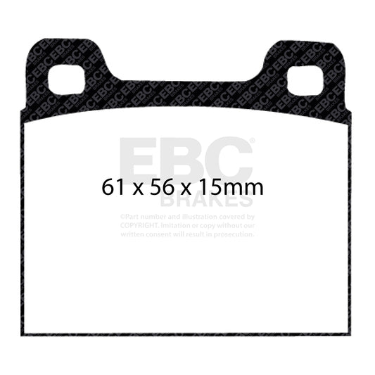 EBC Brakes RP1 Racing Pad (DP8104RP1) Front