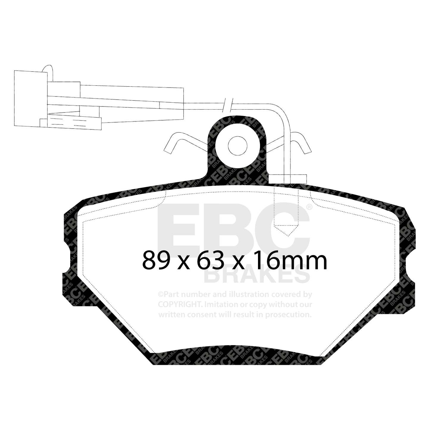 EBC Brakes Pad and Disc Kit (PDKF814)