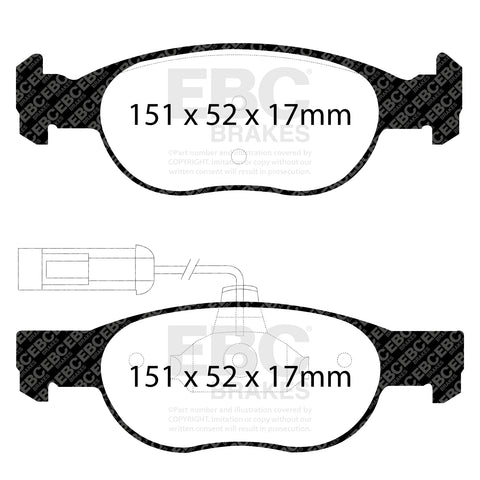 EBC Brakes Pad and Disc Full vehicle Kit (PD40K026)