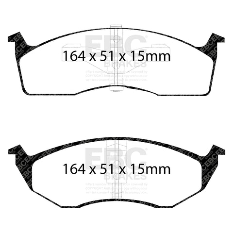 EBC Greenstuff 6000 Series Truck and SUV Brake Pad Set (DP61065)