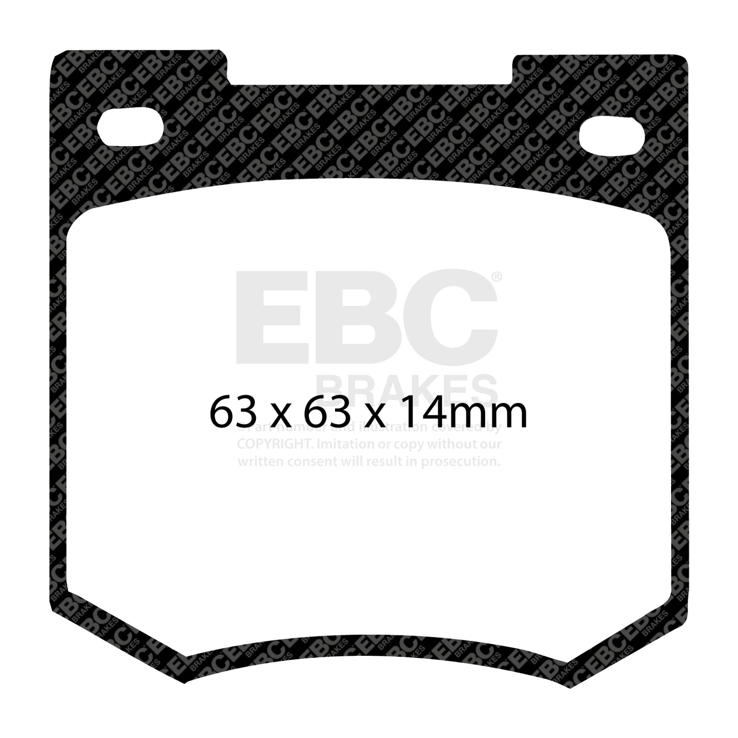 EBC Yellowstuff 4000 Series Street and Track Brake Pad Set (DP4106R)