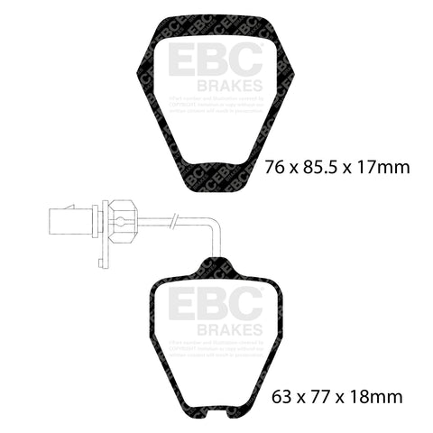 EBC Brakes Pad  and  Disc Kit (PD02KF039)