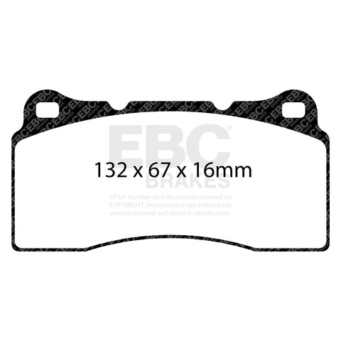 EBC Full Race RP-X Pad & Two-Piece Fully-Floating Disc Kit (P2DK009RPX) Rear