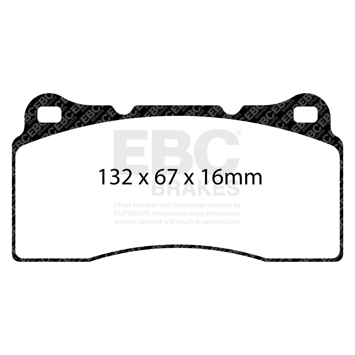 EBC RPX Track pads for Brembo  20.4862.08    (DP81110RPX) Front