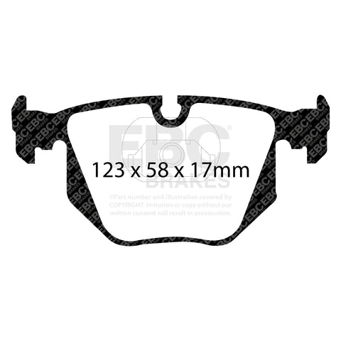EBC Racing Brake Pads - (DP81118RP1) Rear