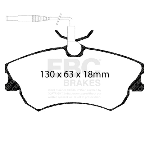 EBC Ultimax OE Replacement Brake Pad Set (DP1128)