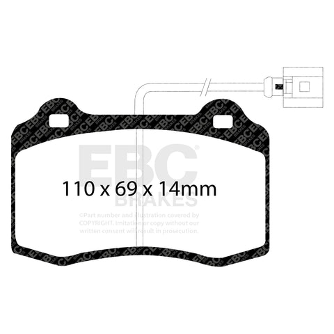 EBC Orangestuff 9000 Series Race Brake Pad Set (DP91140/2)