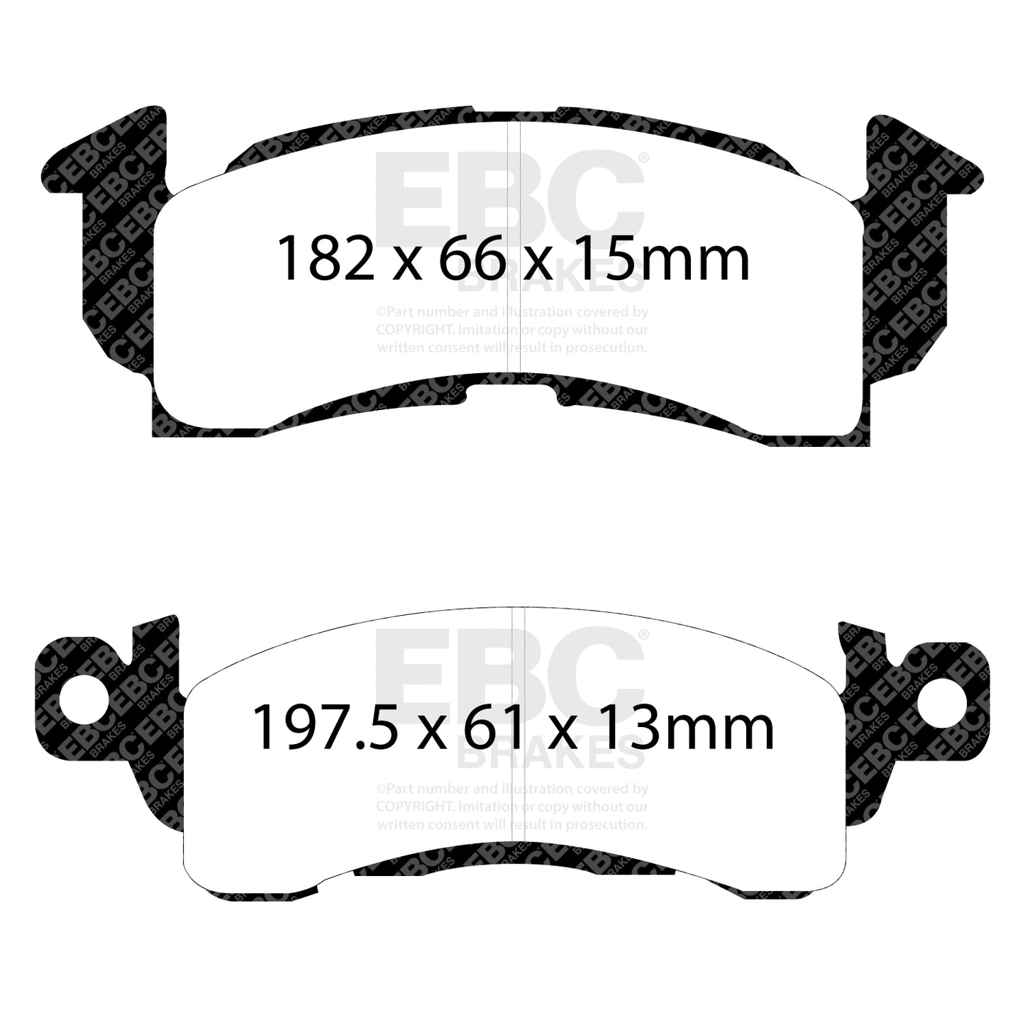 EBC Greenstuff 6000 Series Truck and SUV Brake Pad Set (DP61145)