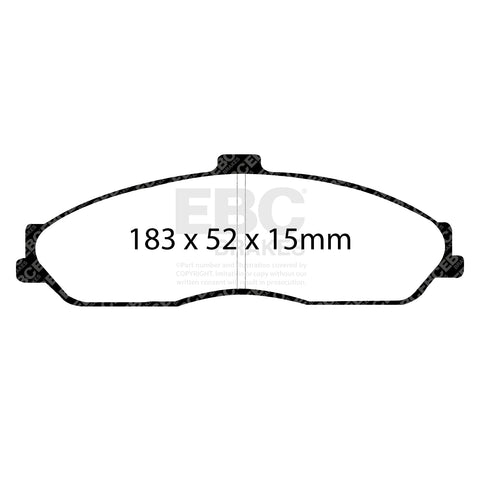 EBC Ultimax OE Replacement Brake Pad Set (DP1162)