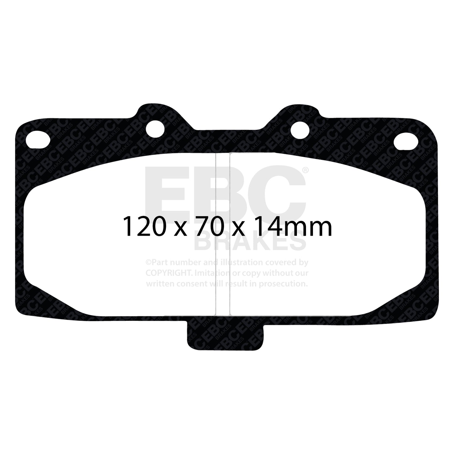 EBC Racing RP-1 Track and Race Brake Pads (DP81200RP1)