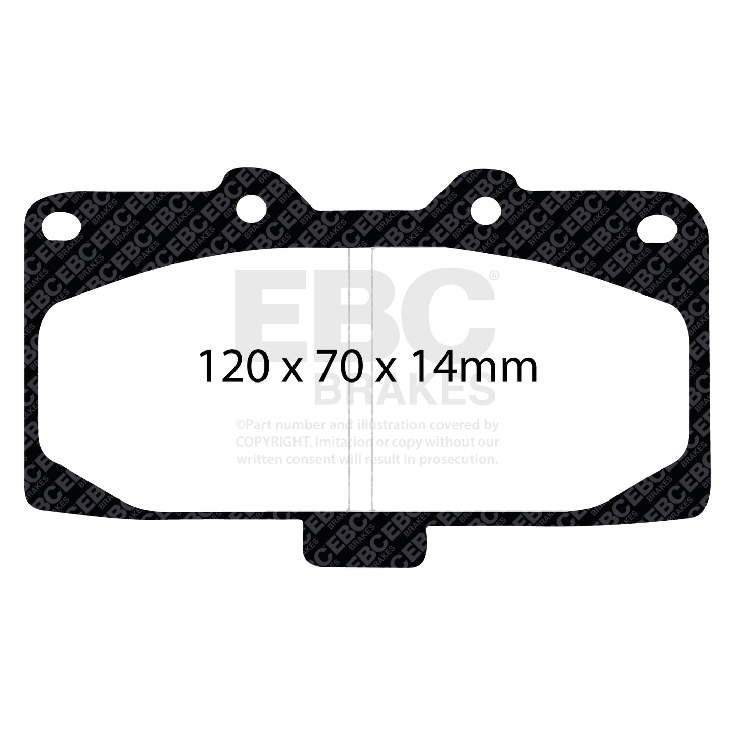 EBC Brakes RPX Racing Pad (DP81200RPX) Front
