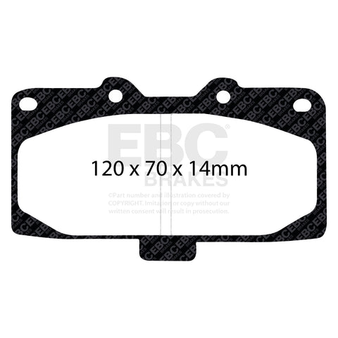 EBC Racing RP-1 Track and Race Brake Pads (DP81200RP1)