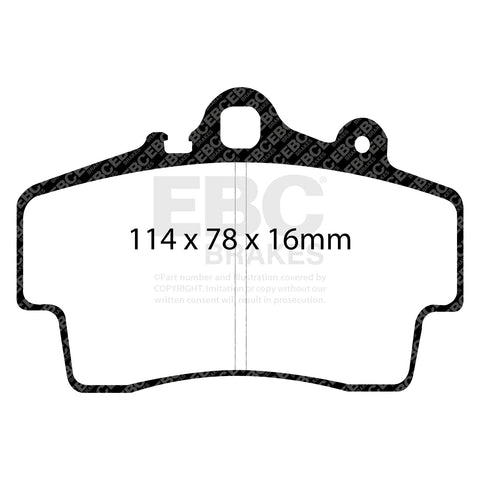 EBC Racing RP-1 Track and Race Brake Pads (DP81207RP1)