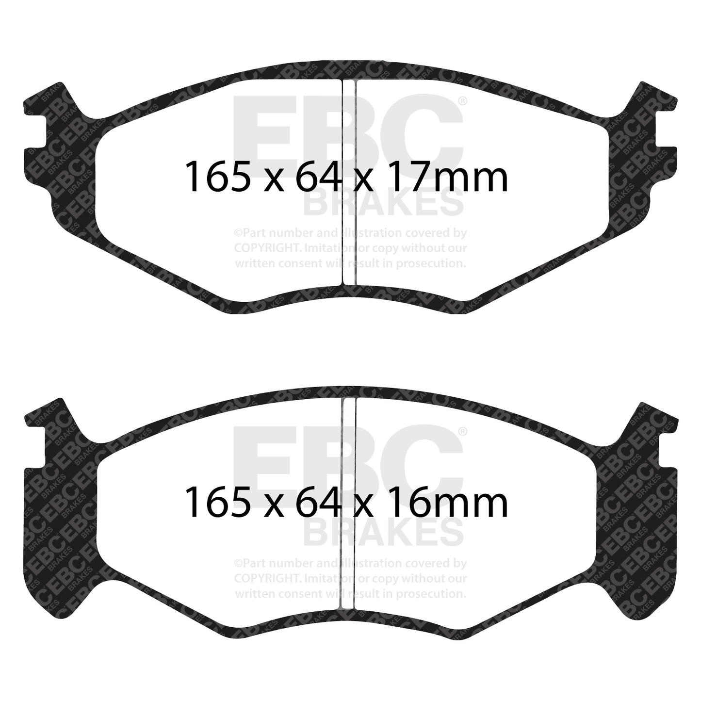 EBC Brakes Pad  and  Disc Kit (PD01KF332)