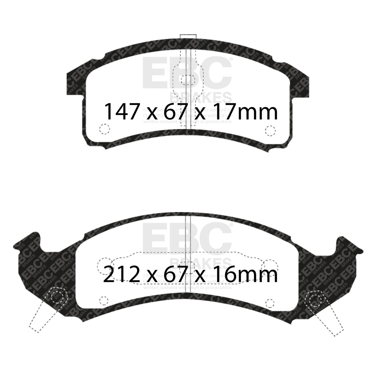EBC Brakes Pad  and  Disc Kit (PD02KF145)