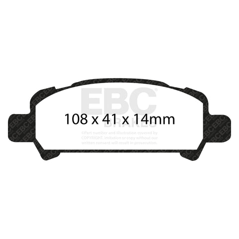 EBC Racing Brake Pads - (DP81293RPX) Rear