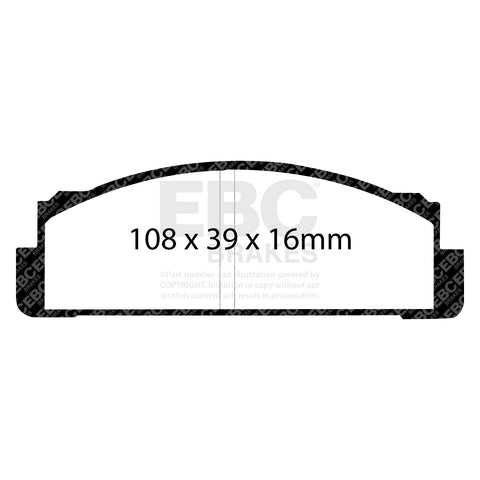 EBC Pad + 2 Piece Disc Kit P2DK055RP1 Full Car