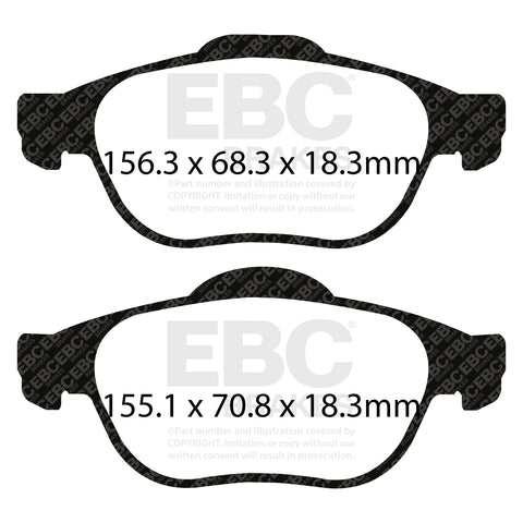 EBC Brakes Pad and Disc Full vehicle Kit (PD40K1586)