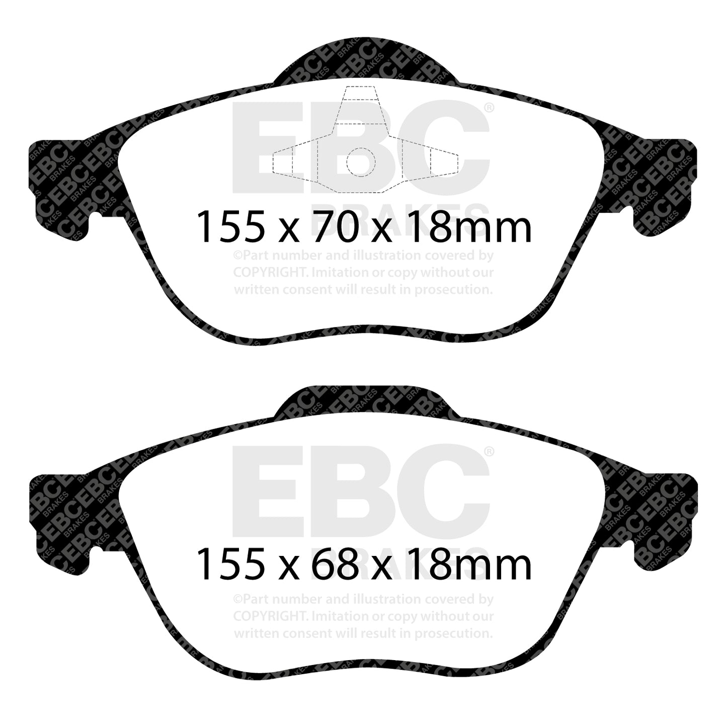EBC Redstuff 3000 Series Sport Brake Pad Set (DP31353C)