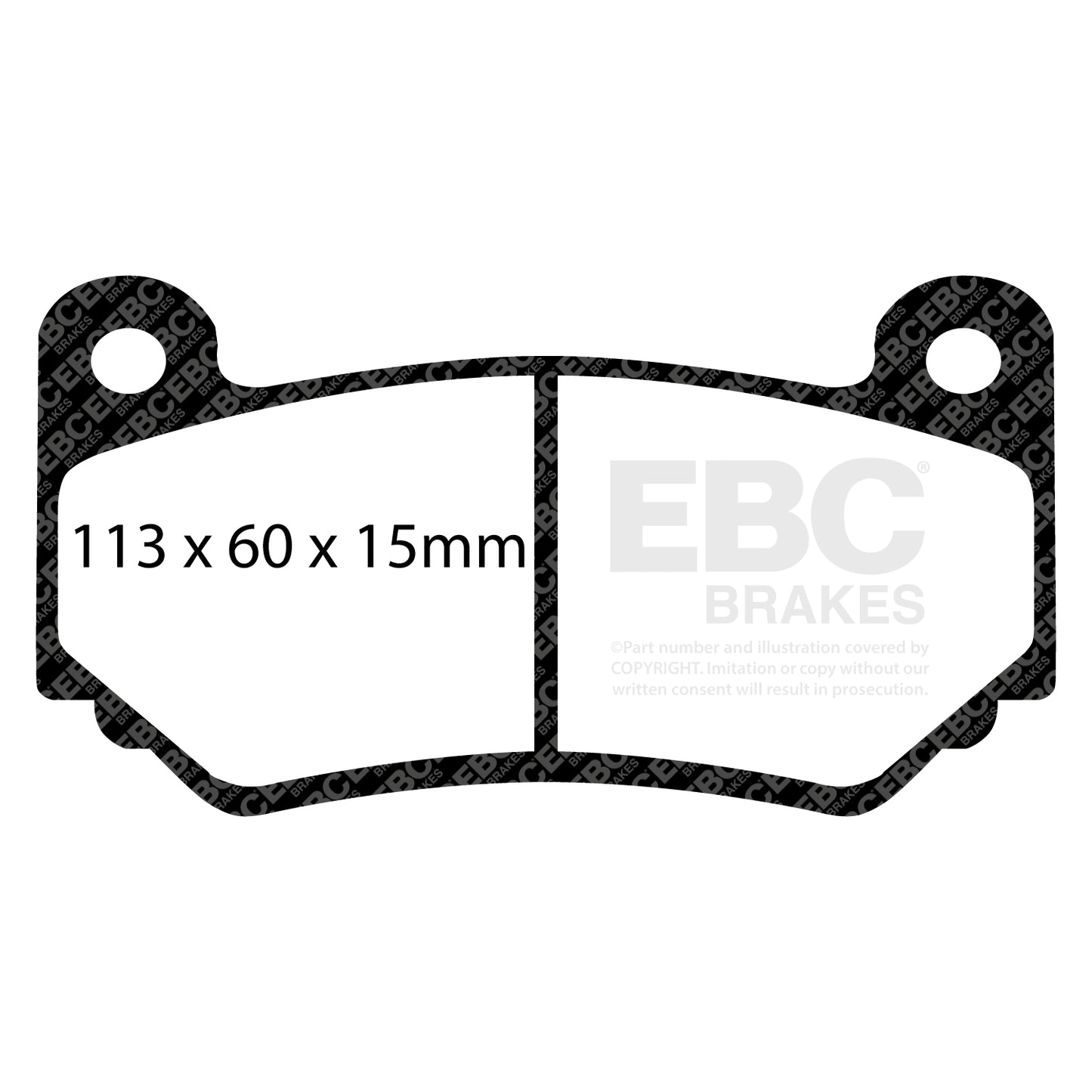 EBC RP1 Track pads for AP Racing  CP7606 CP7600D46   (DP81377RP1) Front