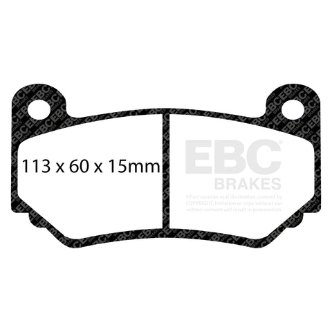 EBC RPX Track pads for AP Racing  CP7600 CP7600D46   (DP81377RPX) Front