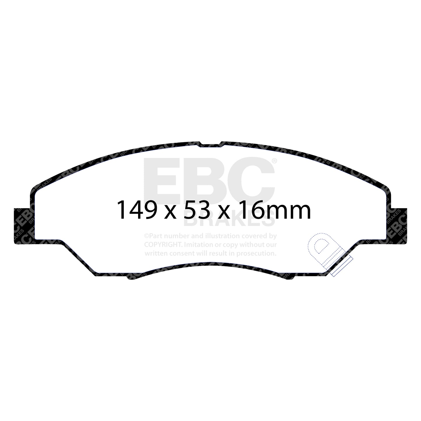 EBC Brakes Pad and Disc Kit (PDKF1021)