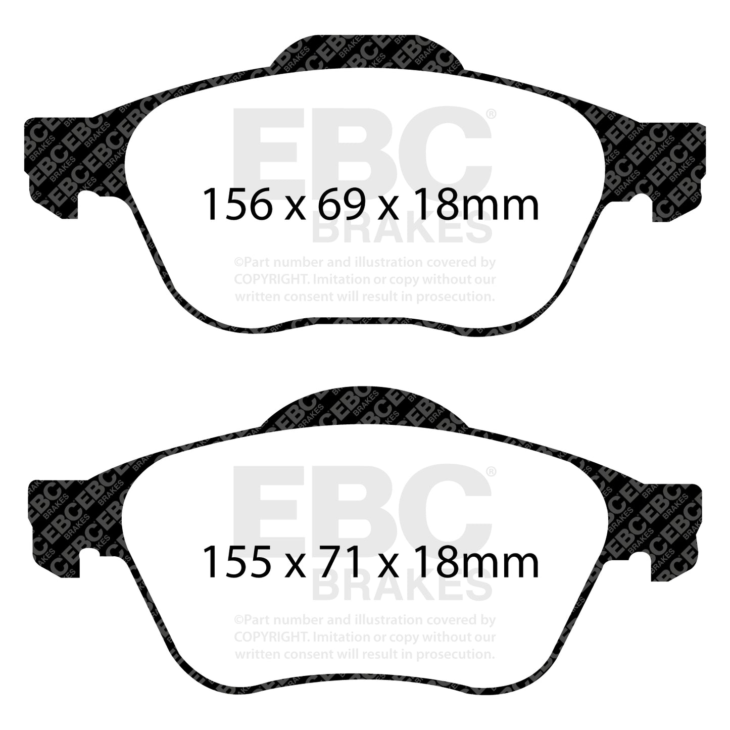 EBC Brakes Pad and Disc Full vehicle Kit (PD40K1801)