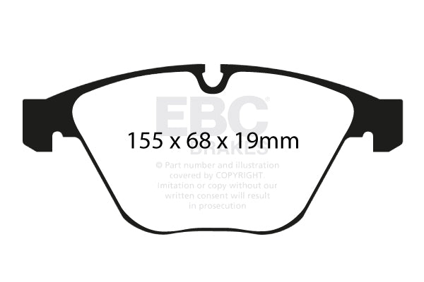 EBC Racing RP-1 Track and Race Brake Pads (DP81449RP1)