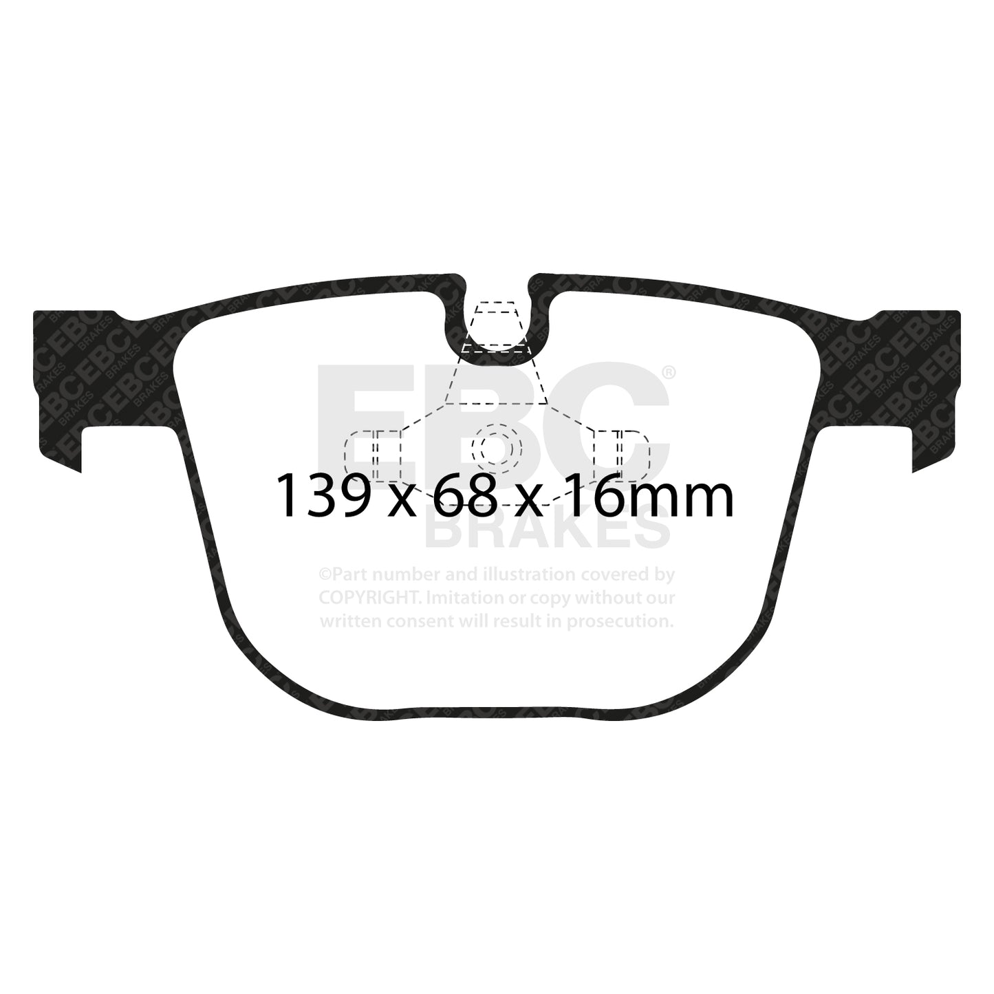 EBC RP1 Brake Pads DP81451RP1 Rear