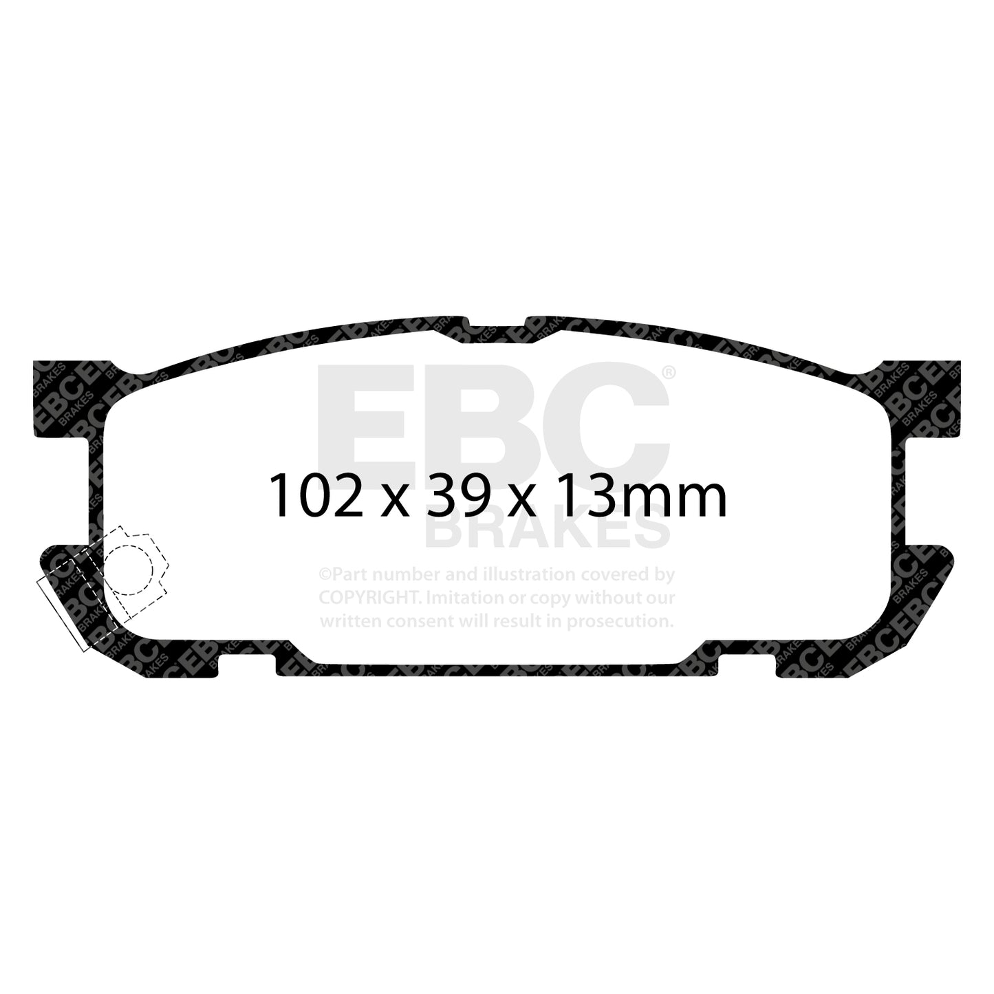 EBC Yellowstuff 4000 Series Street and Track Brake Pad Set (DP41453R)